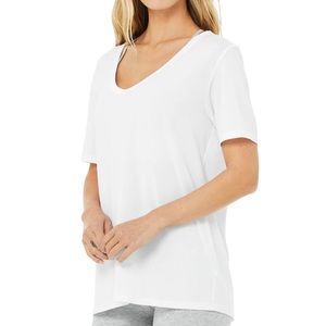 Alo Motion Short Sleeve White - Size XS